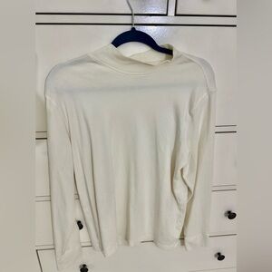 Lands End Mock Neck Long Sleeve Top